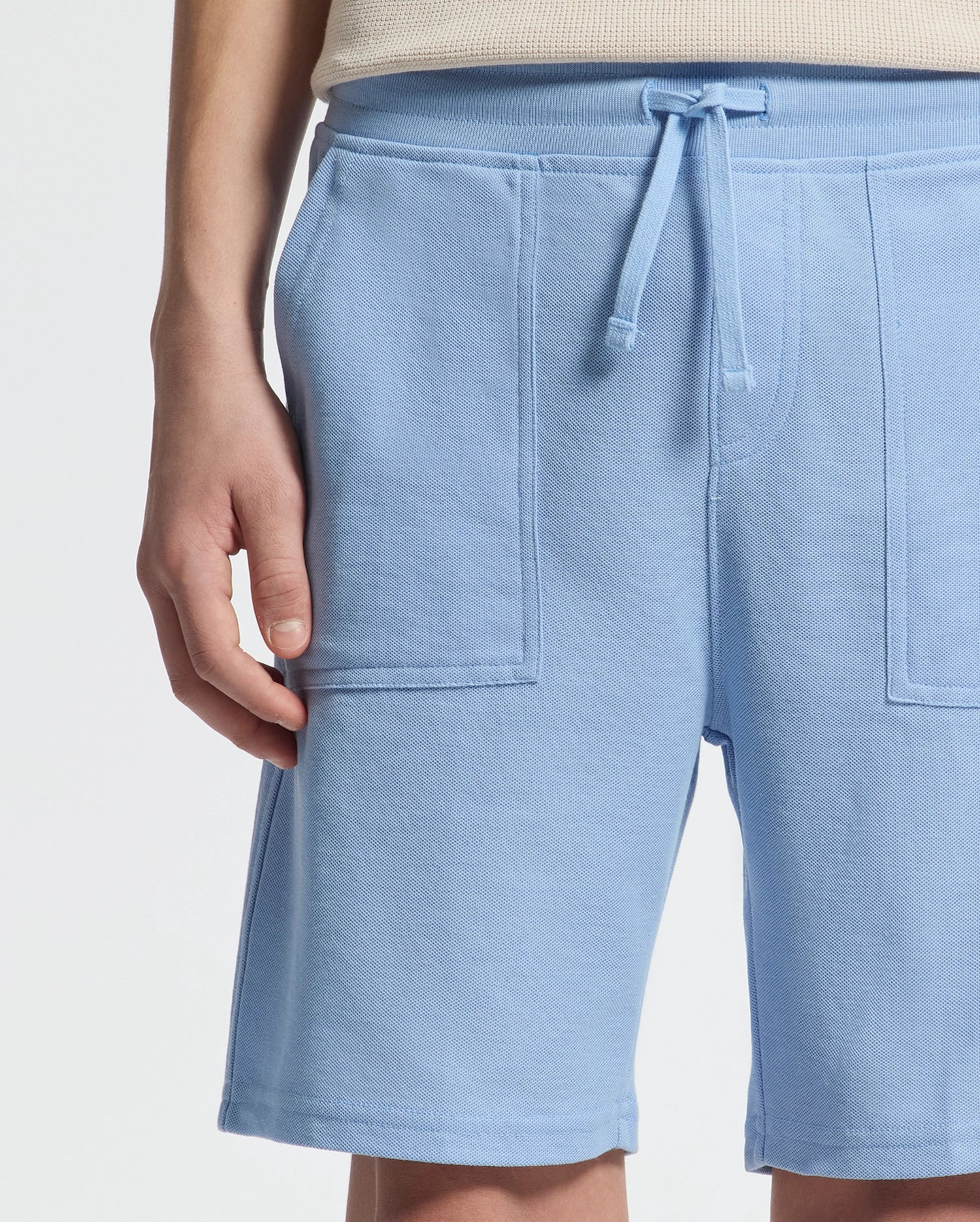 KIDS TAYLOR LIGHT PIQUE SWEATSHORT - B0R344F200 - Image 9