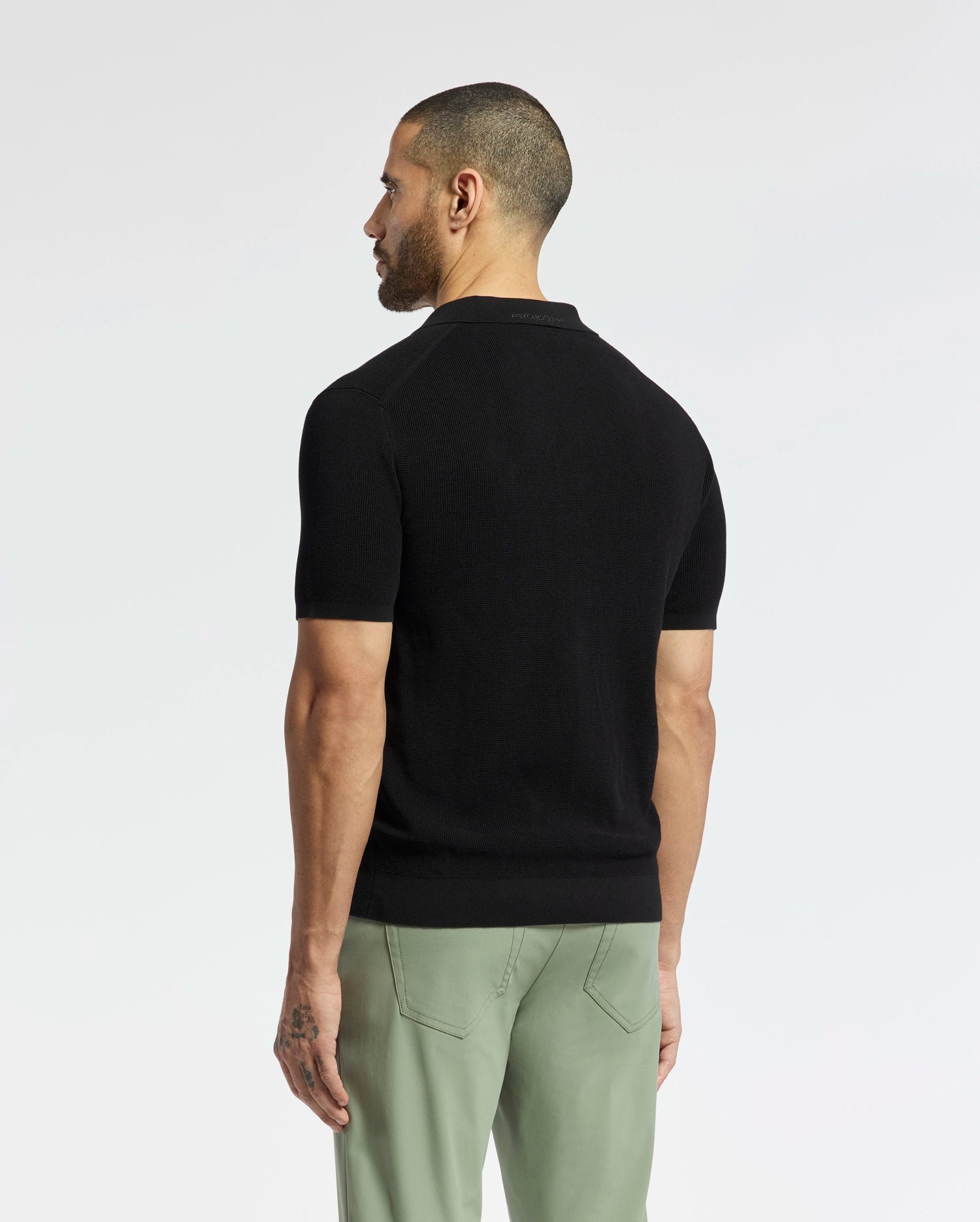 MENS LEETON KNIT POLO SHIRT - B6E562F200 - Image 4