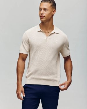 MENS LEETON KNIT POLO SHIRT - B6E562F200