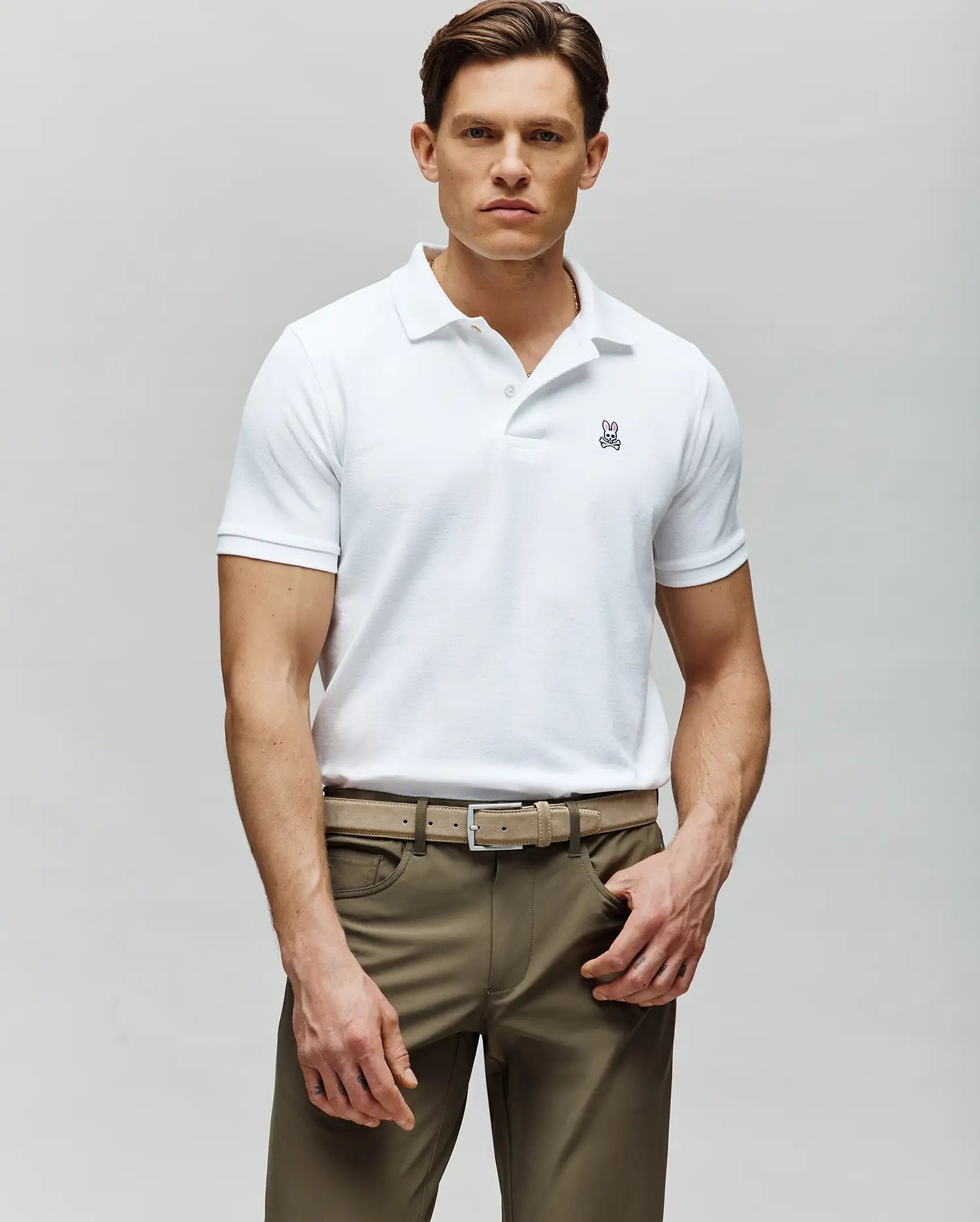 MENS CLASSIC PIQUE POLO SHIRT - B6K001ARPC - Image 2