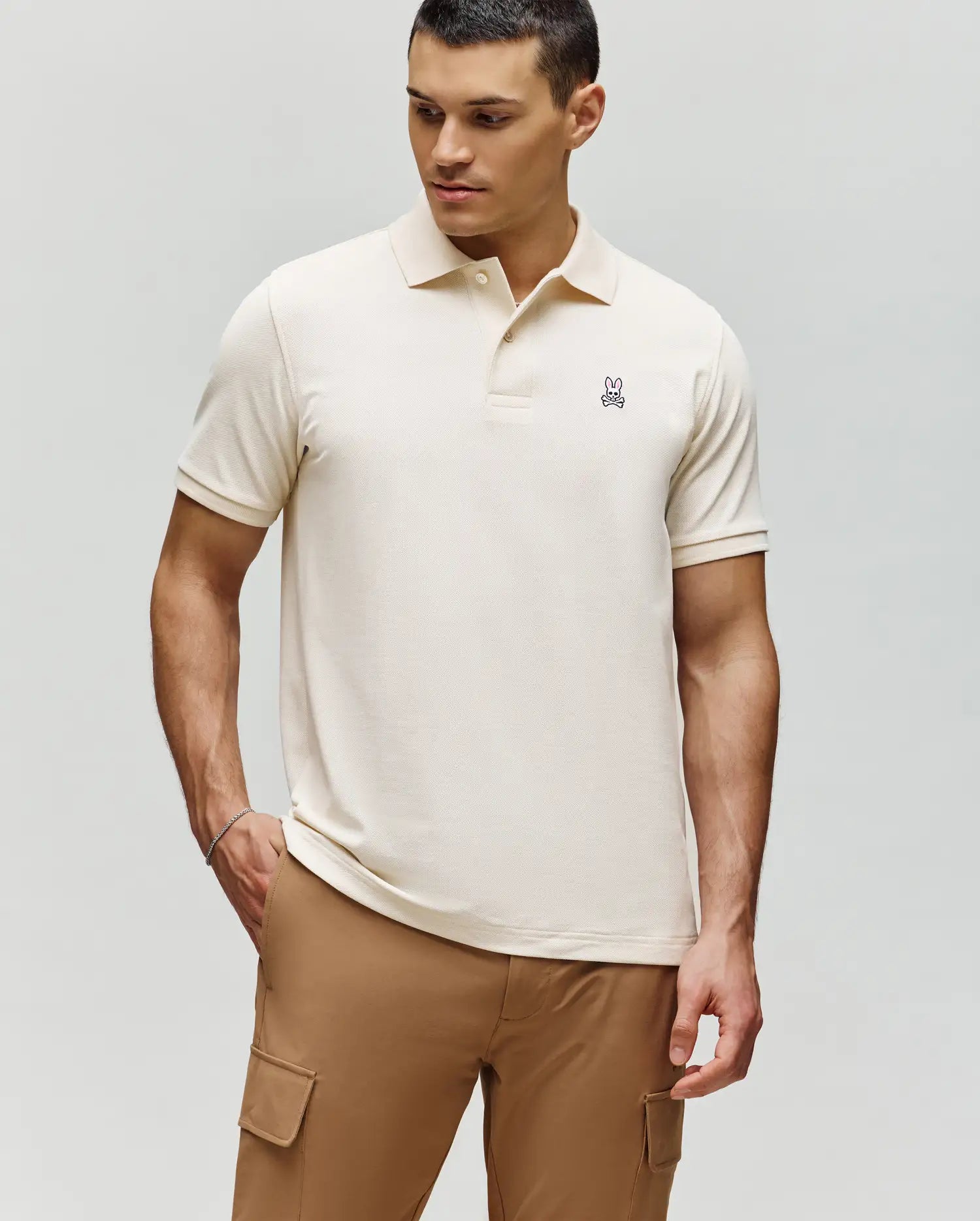 MENS CLASSIC PIQUE POLO SHIRT - B6K001F200 - Image 2