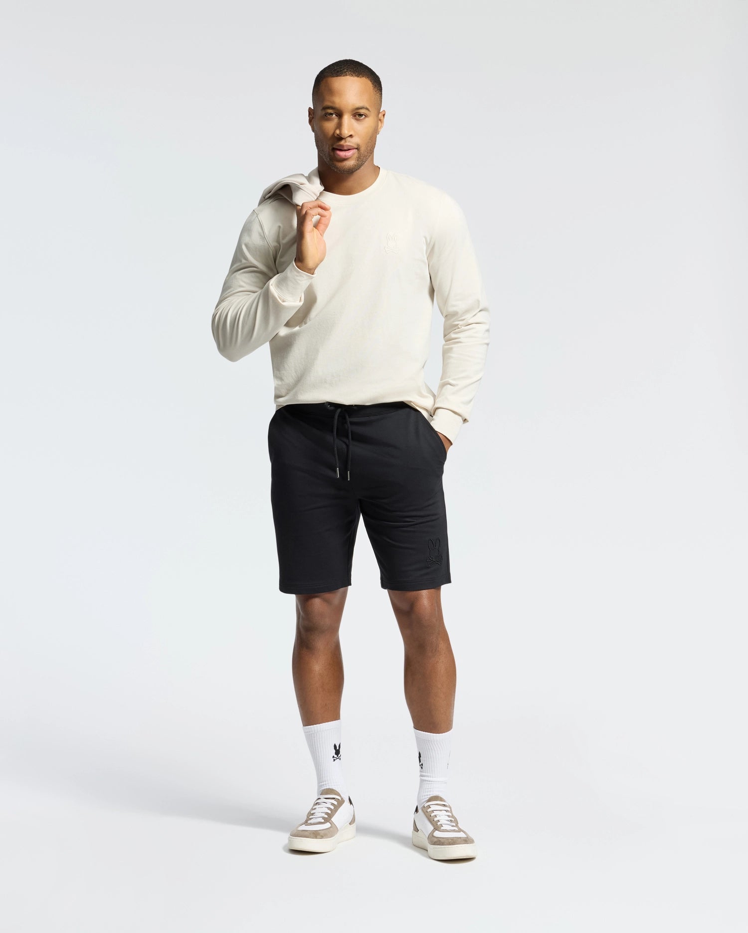 MENS LEVANZO FRENCH TERRY SWEATSHORT - B6R578F200 - Image 6