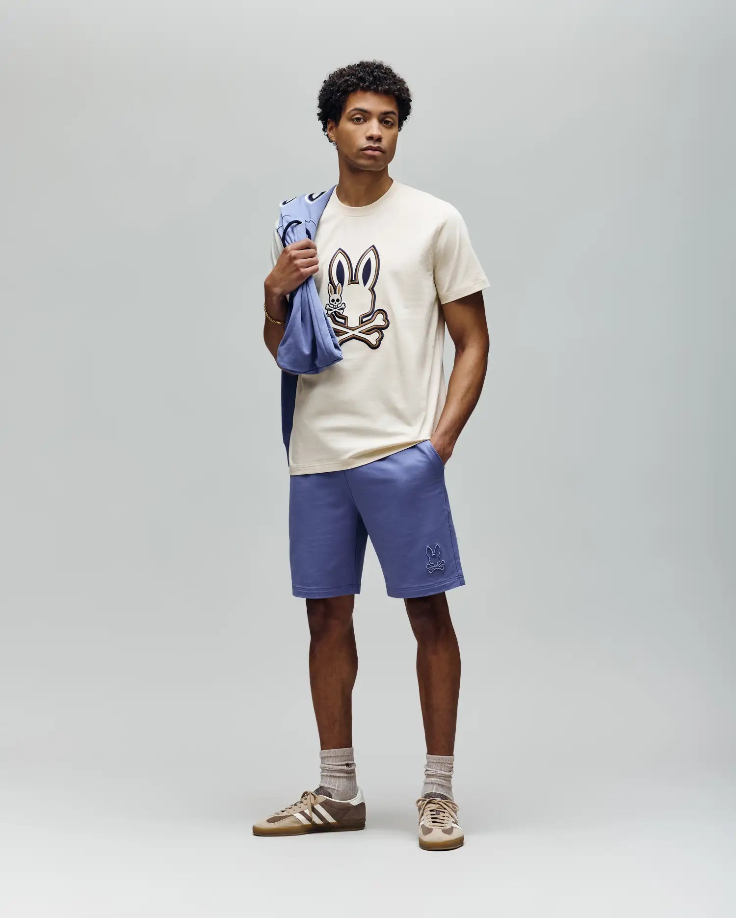 MENS LEVANZO FRENCH TERRY SWEATSHORT - B6R578F200 - Image 4