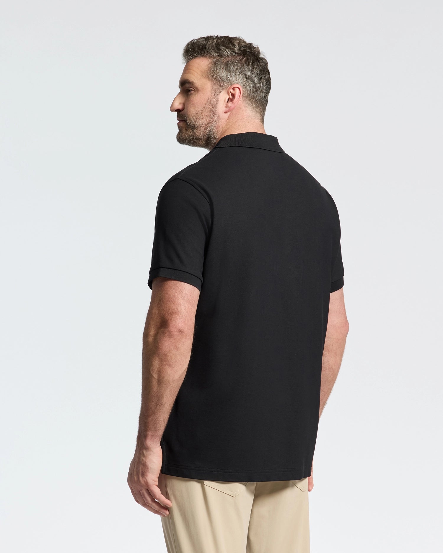 MENS BIG AND TALL CLASSIC PIQUE POLO SHIRT - B9K001ARPC - Image 5