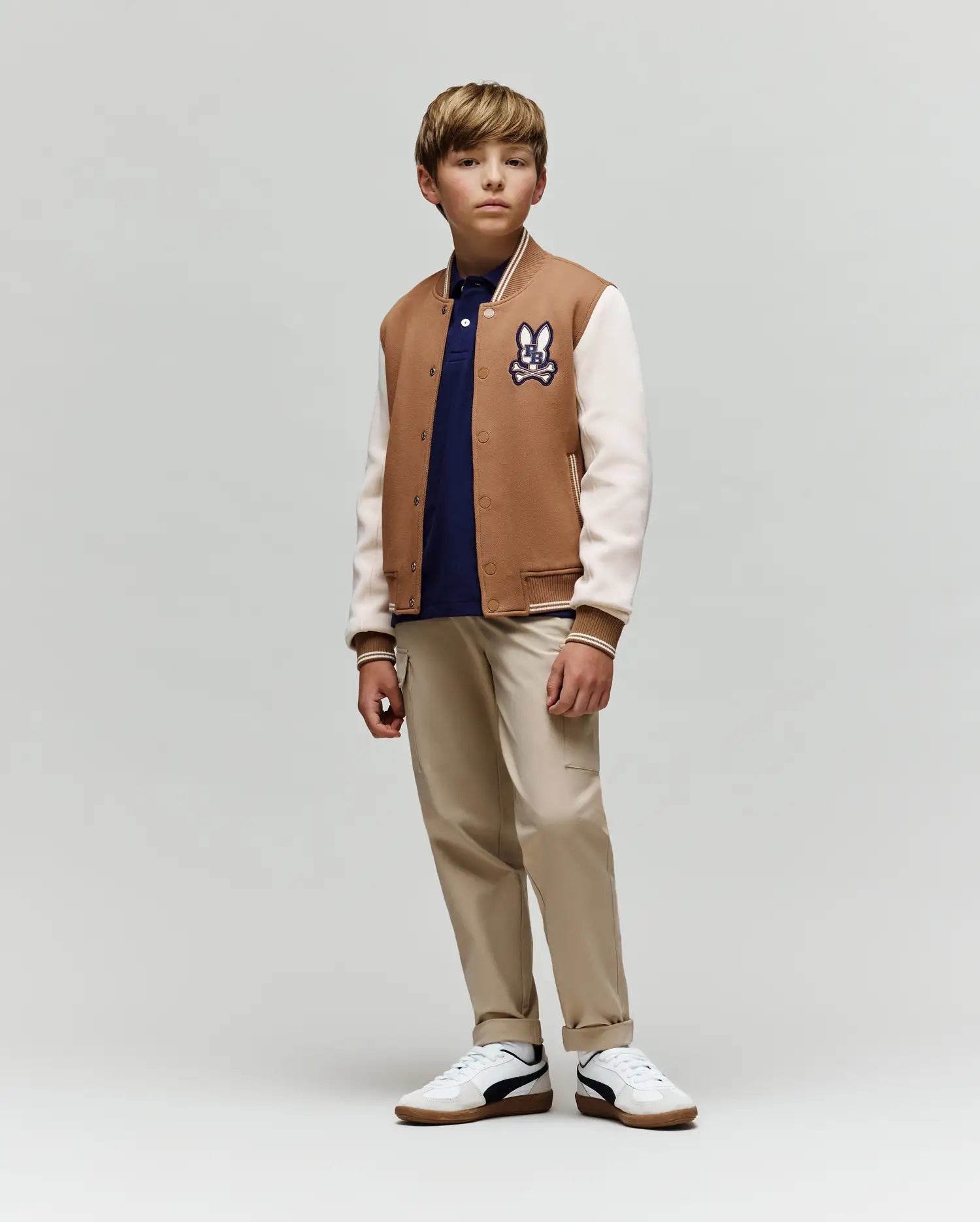 KIDS WADE KNIT VARSITY BOMBER - KO1100001 - Image 5