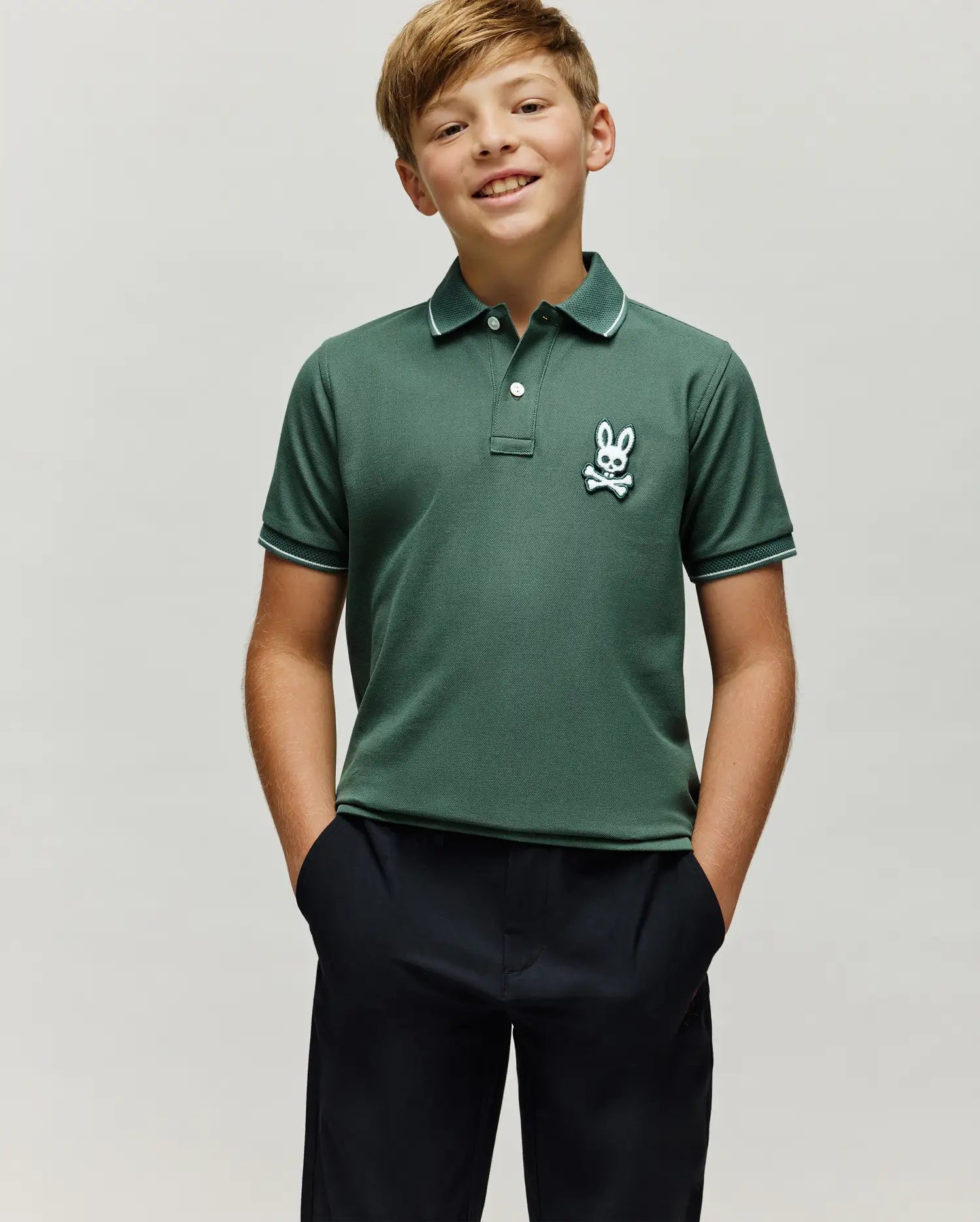 KIDS TATE BUNNY PIQUE POLO - KT0100063 - Image 3
