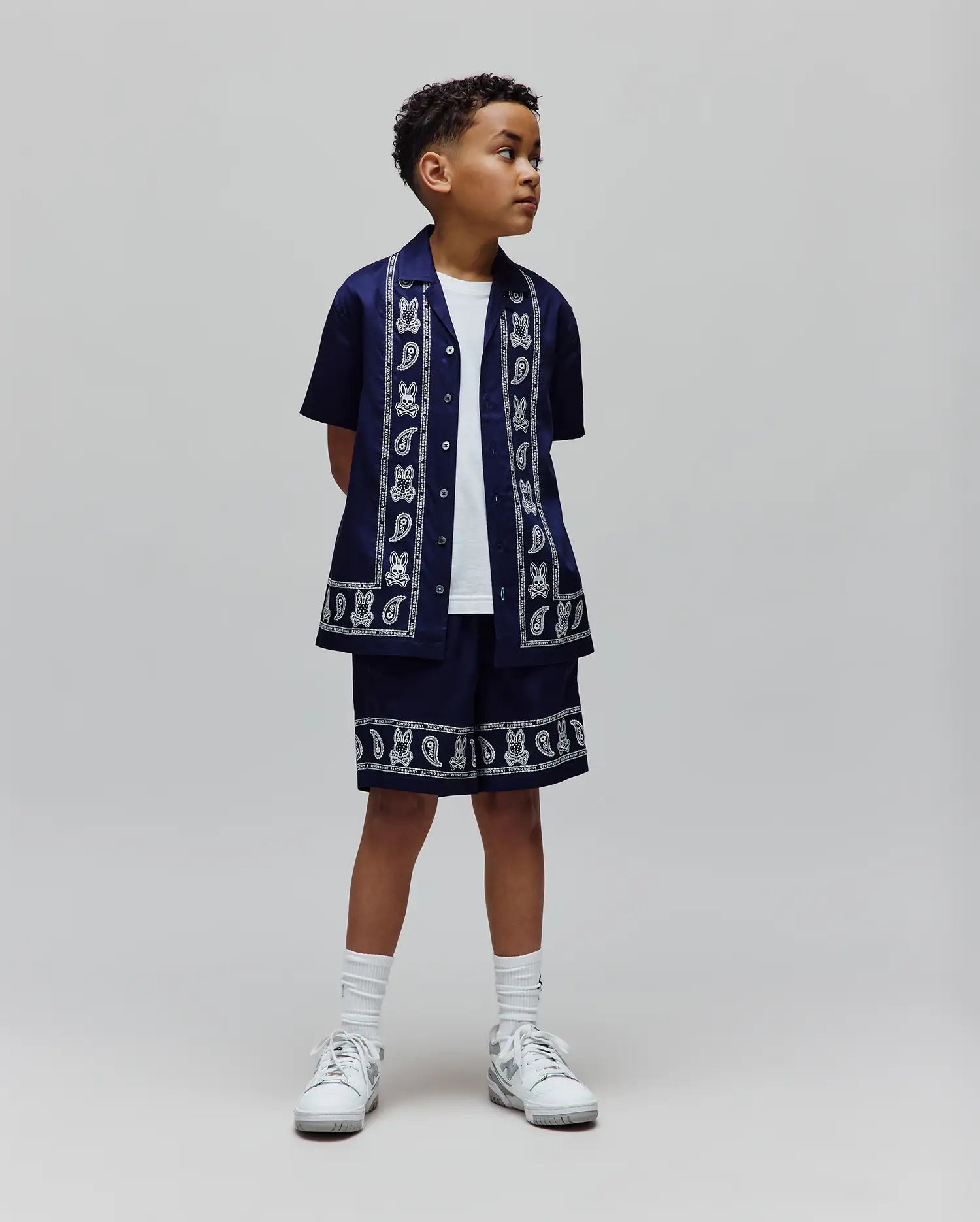 KIDS LUKE TENCEL BORDER SHIRT - KT0300013 - Image 3