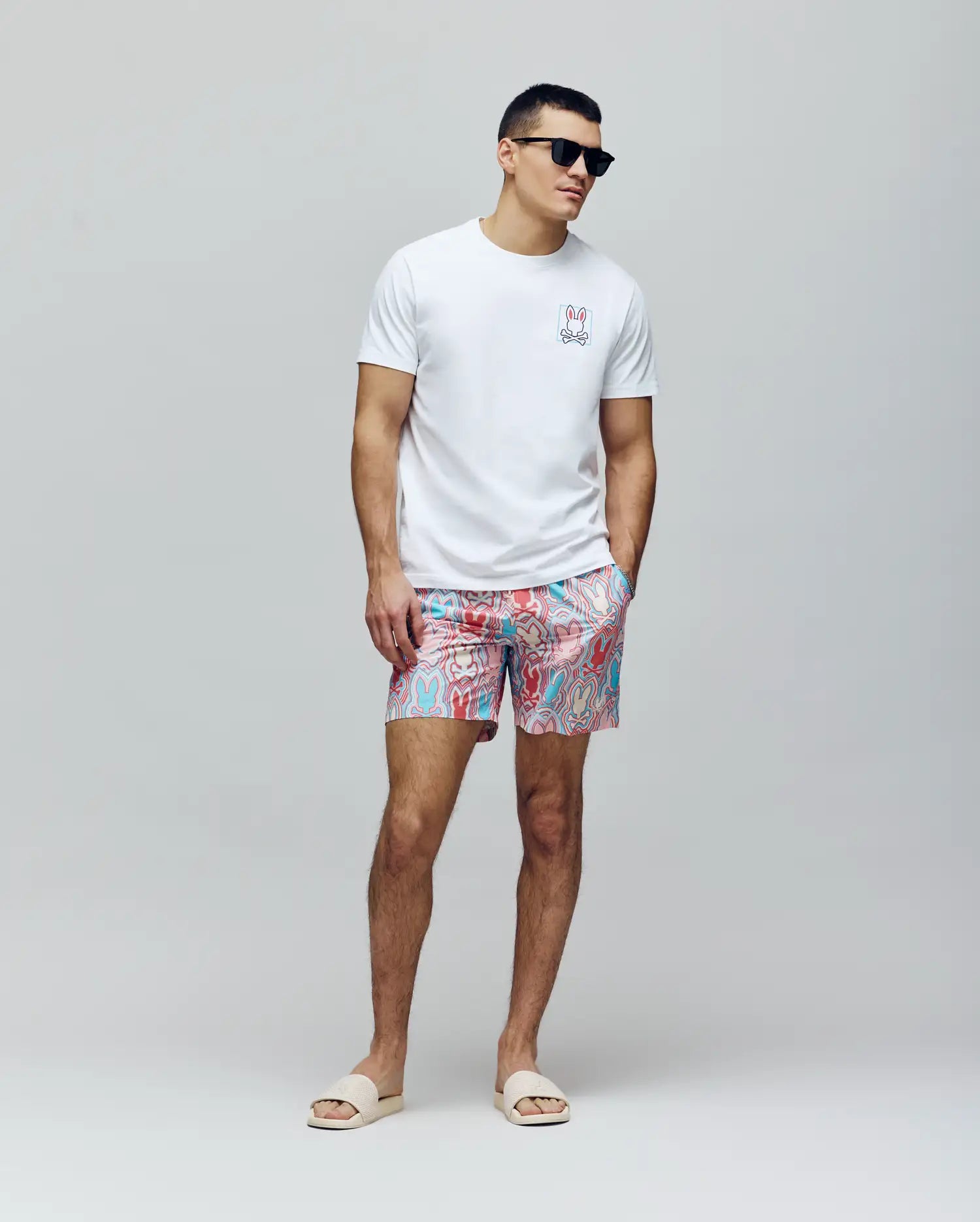MENS CHUCK ALL OVER PRINT LIGHTWEIGHT SWIM TRUNK - MB1000003 - Image 4