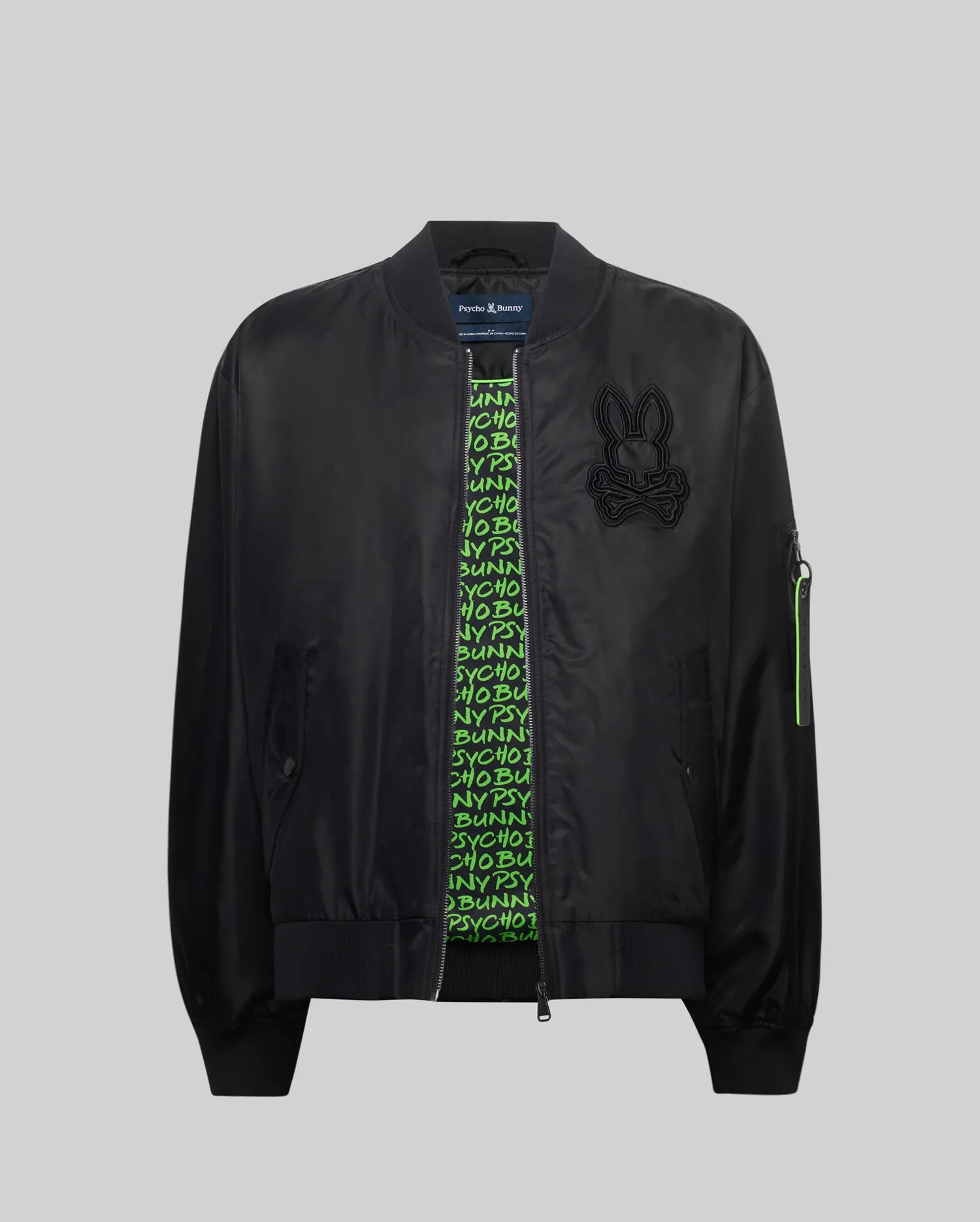 MENS DAVID OVERSIZED SATIN BOMBER - MO1100001 - Image 4