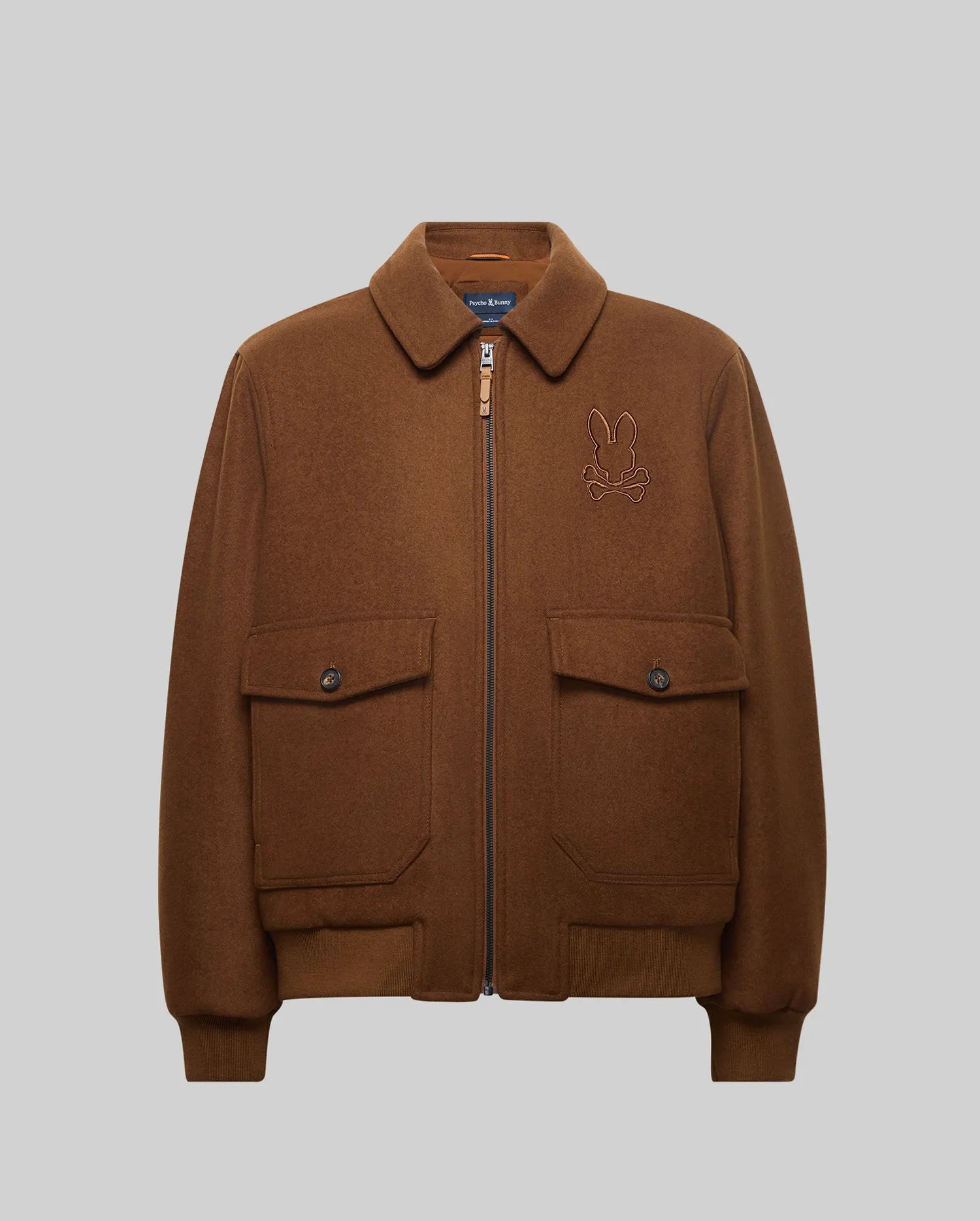 MENS GAVIN SOLID BOMBER JACKET - MO1100033 - Image 7