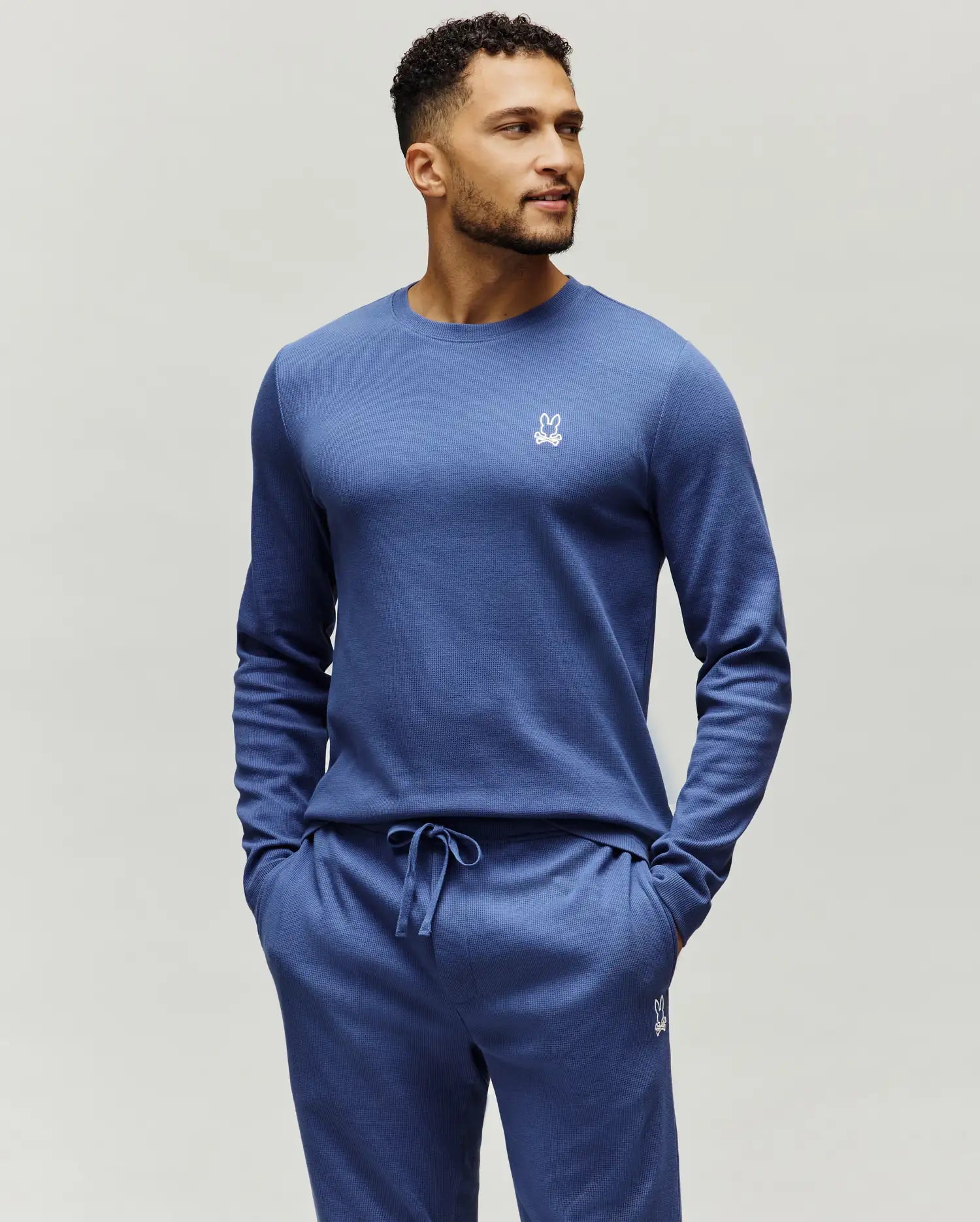 MENS NOE WAFFLE LOUNGE LONG SLEEVE TEE - MO1400026 - Image 3