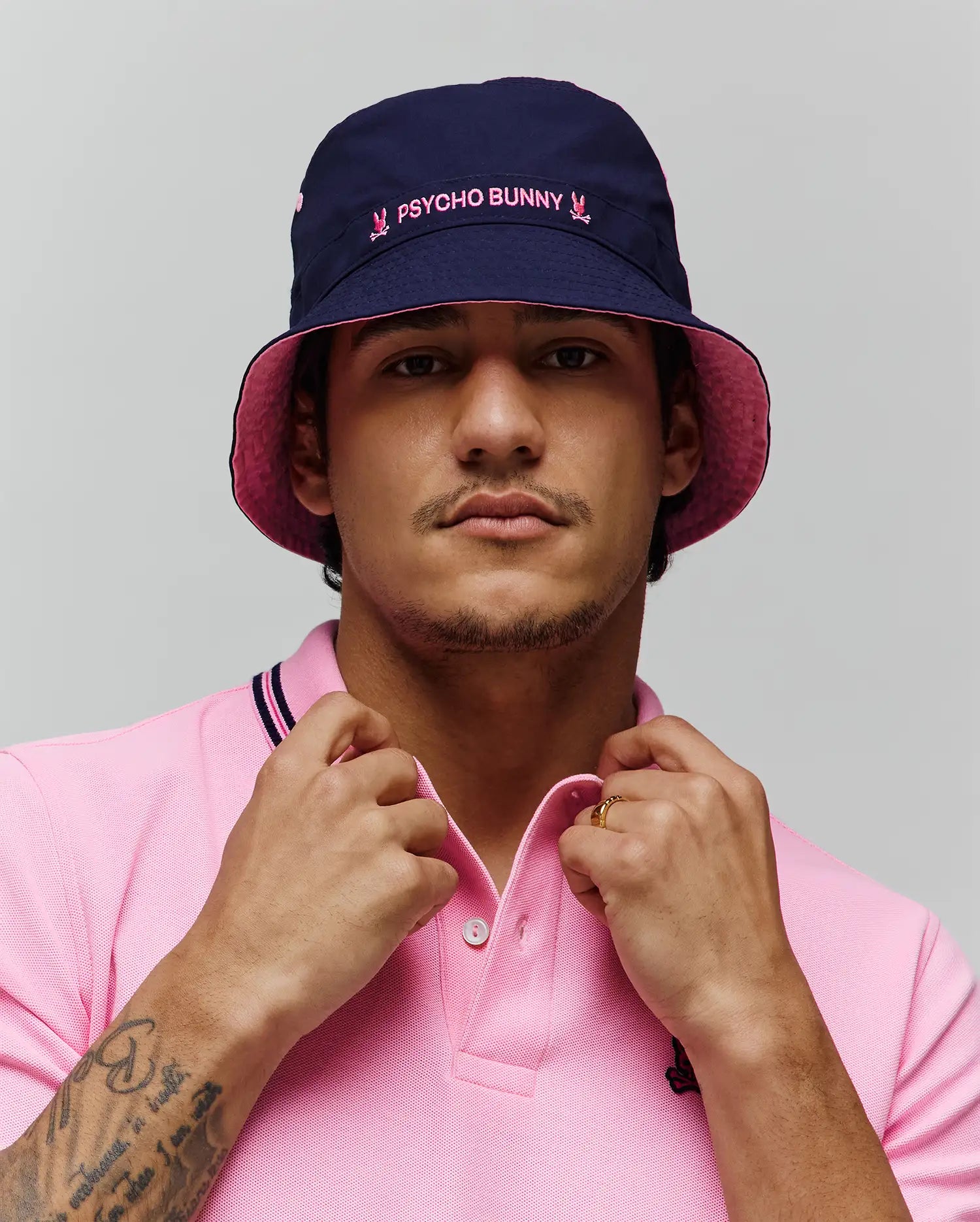 MENS LUKE REVERSIBLE BUCKET HAT - MO1500092 - Image 3