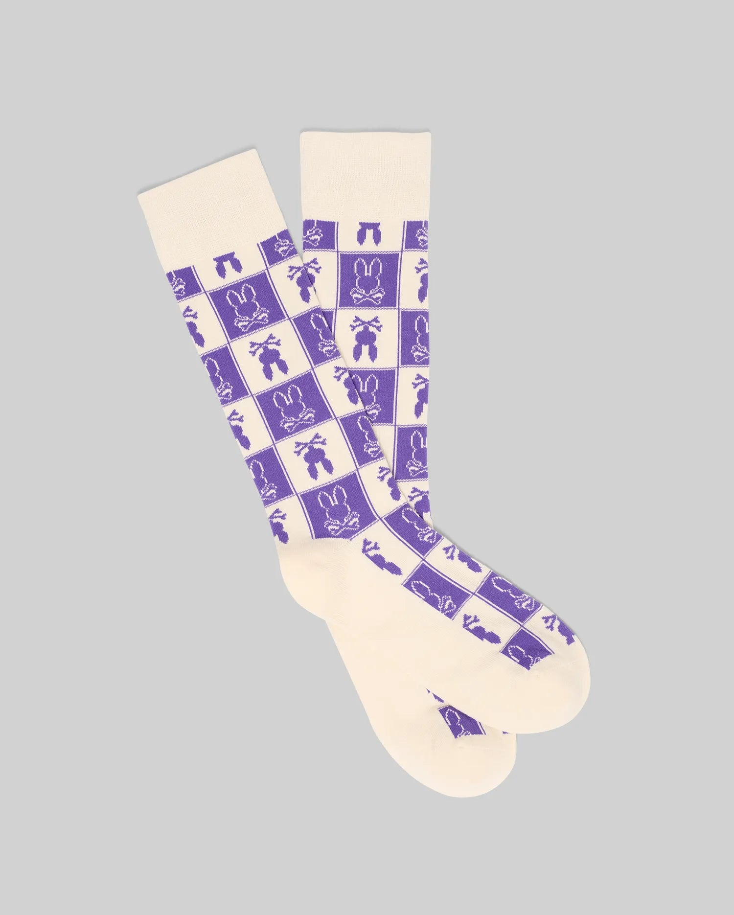 MENS ALL OVER SQUARE BUNNY DRESS SOCK - MO2200032