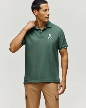 MENS TATE BUNNY PIQUE POLO - MT0100076
