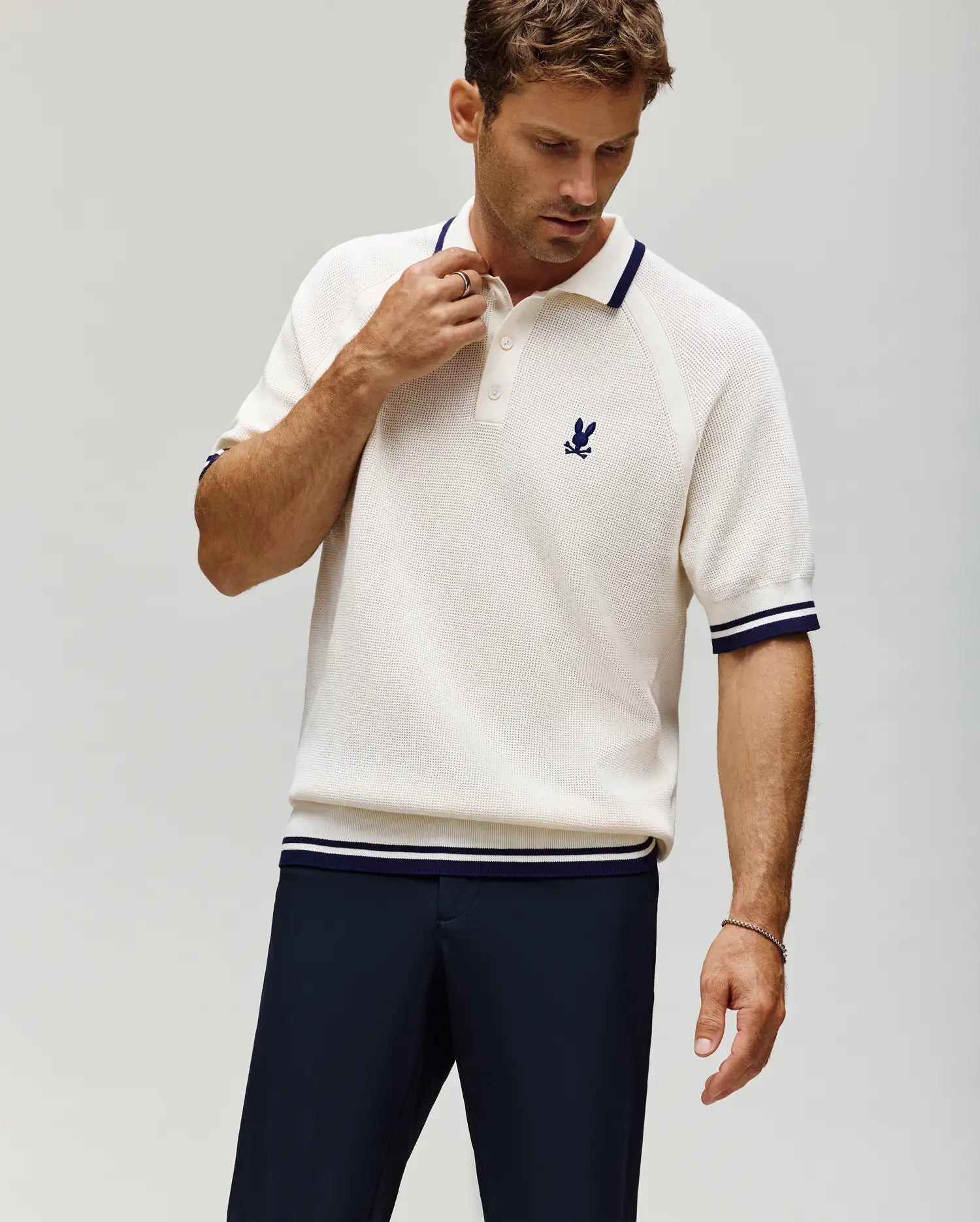 MENS LAZARE KNIT POLO - MT0100165
