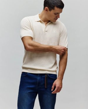 MENS DEVON KNIT POLO - MT0100169