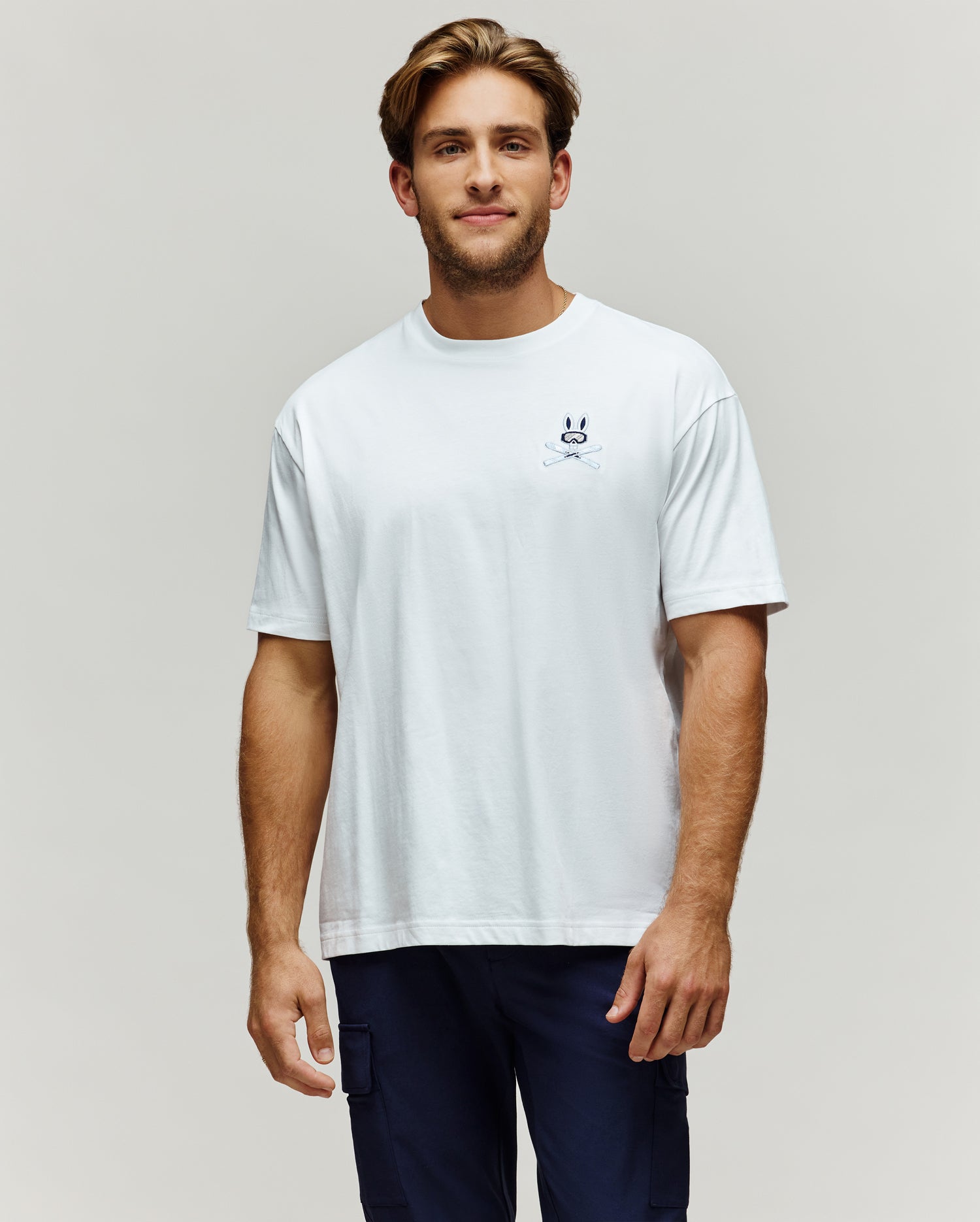 MENS INDIGO OVERSIZED FIT TEE - MT0200262 - Image 3
