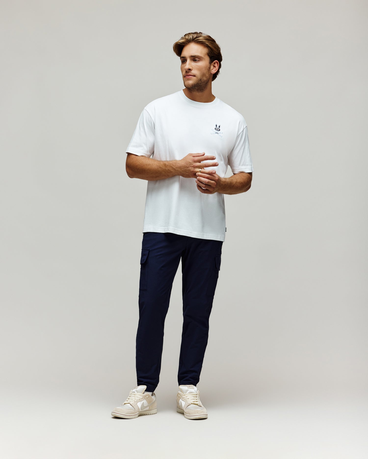 MENS INDIGO OVERSIZED FIT TEE - MT0200262 - Image 5