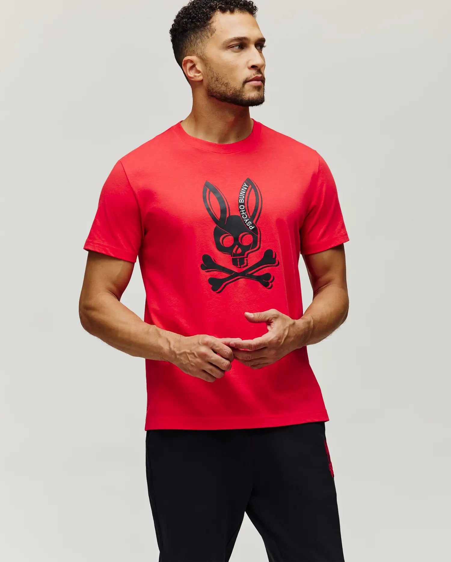 MENS SERGE EMBROIDERED BUNNY GRAPHIC TEE - MT0200405 - Image 4