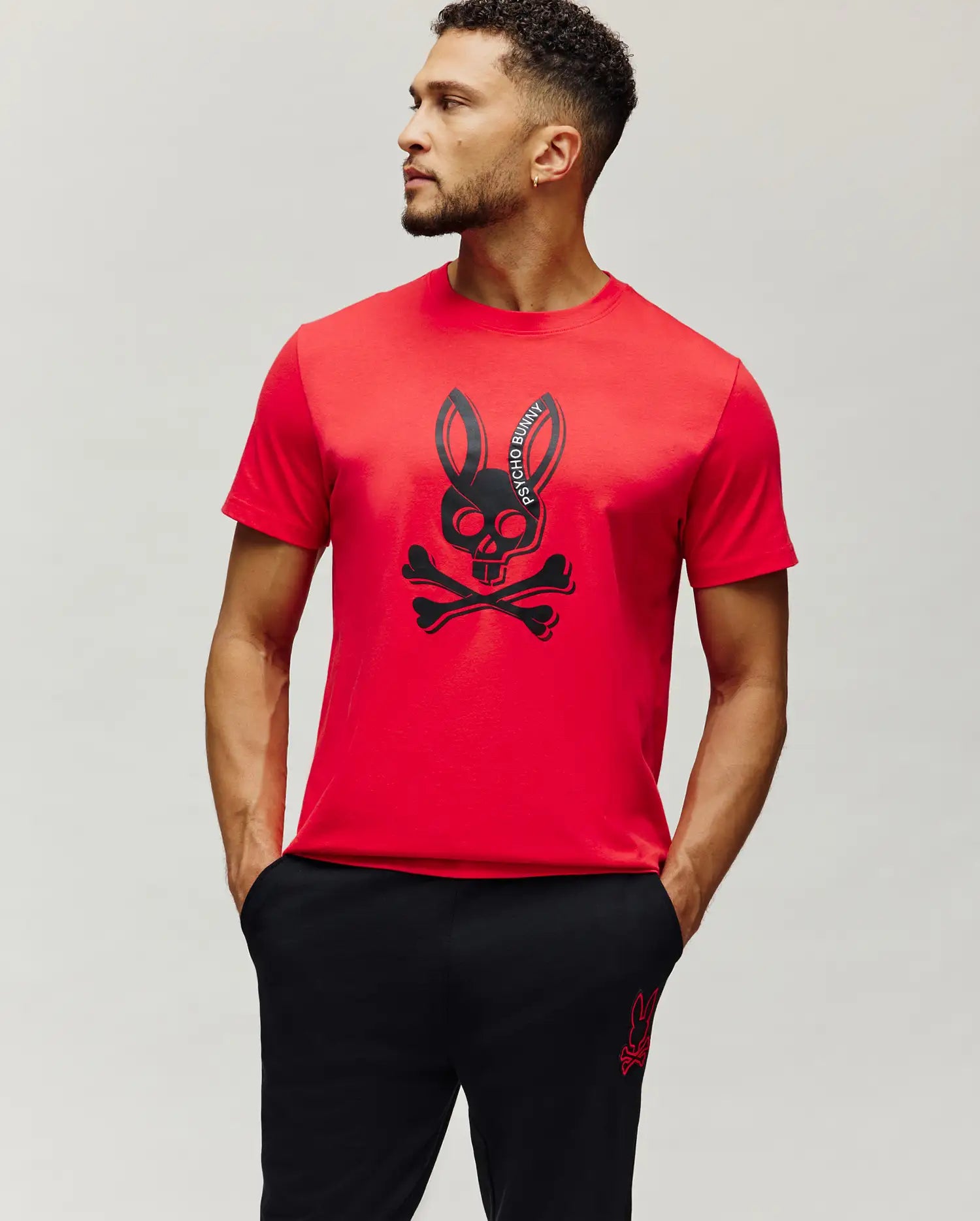 MENS SERGE EMBROIDERED BUNNY GRAPHIC TEE - MT0200405 - Image 2