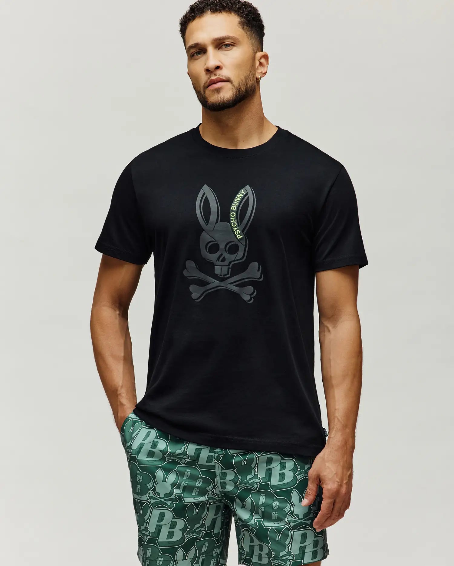 MENS SERGE EMBROIDERED BUNNY GRAPHIC TEE - MT0200405 - Image 3