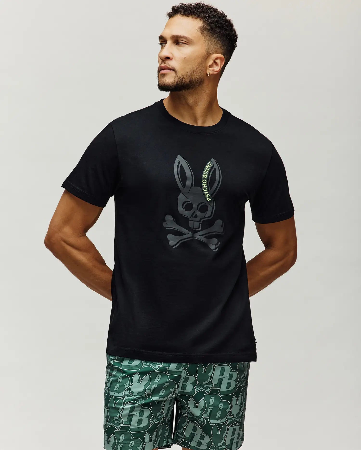 MENS SERGE EMBROIDERED BUNNY GRAPHIC TEE - MT0200405