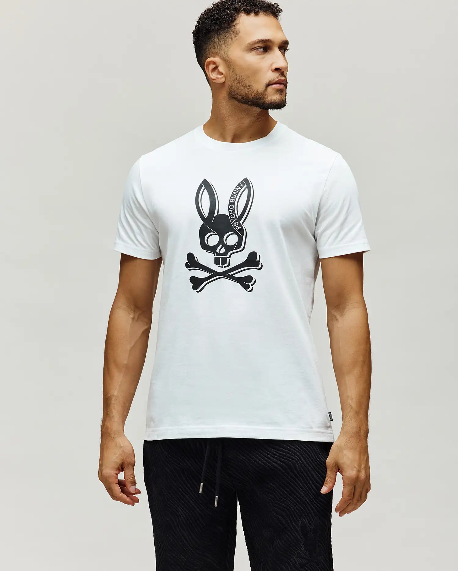MENS SERGE EMBROIDERED BUNNY GRAPHIC TEE - MT0200405 - Image 3