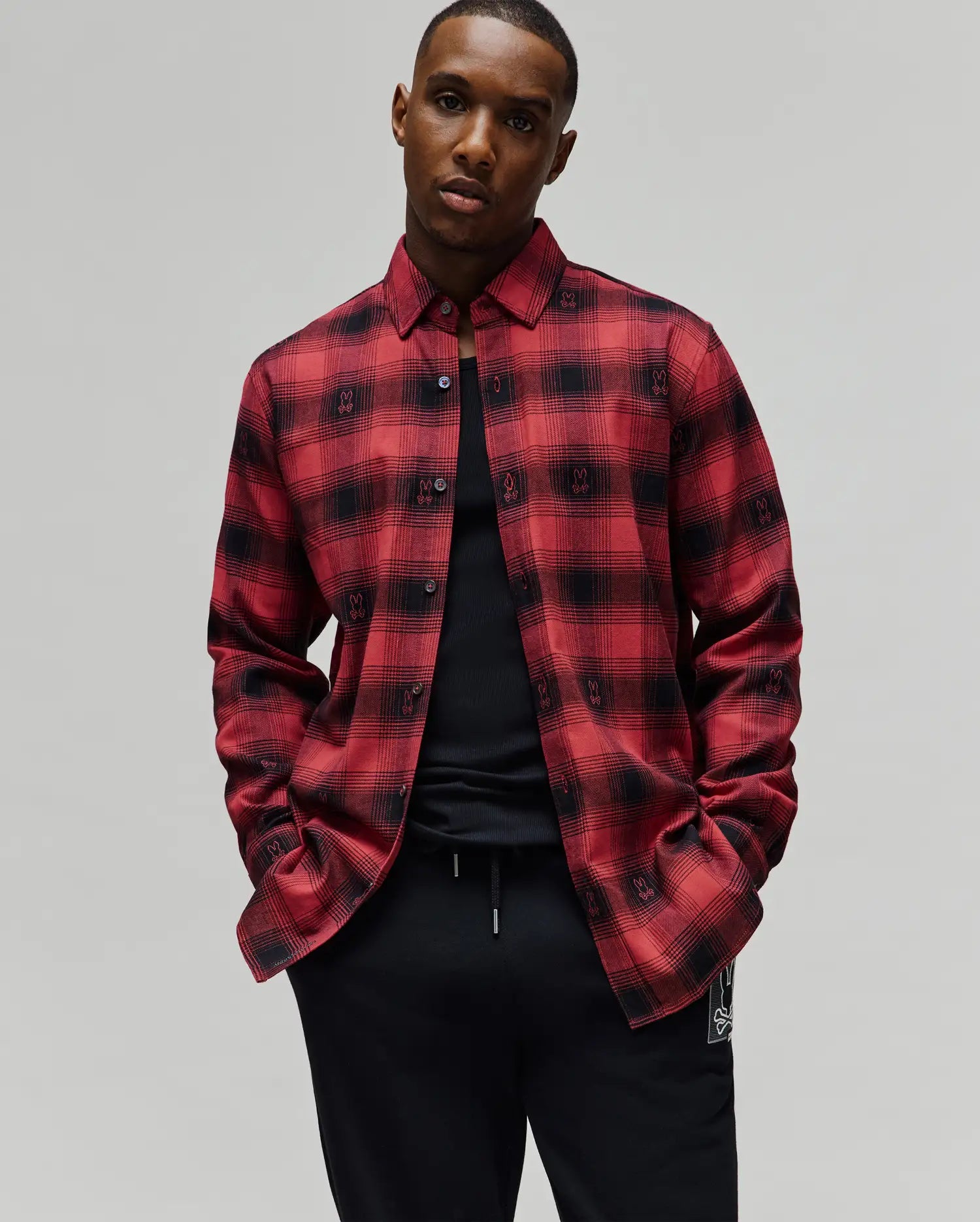 MENS KURT PLAID FLANNEL SHIRT - MT0300027 - Image 4