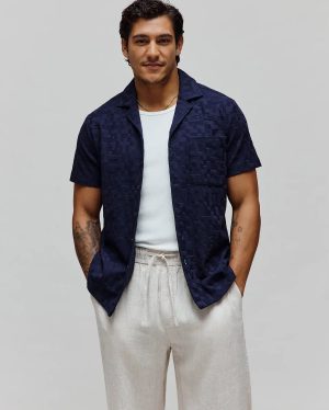 MENS JOSH JACQUARD SHIRT - MT0300071