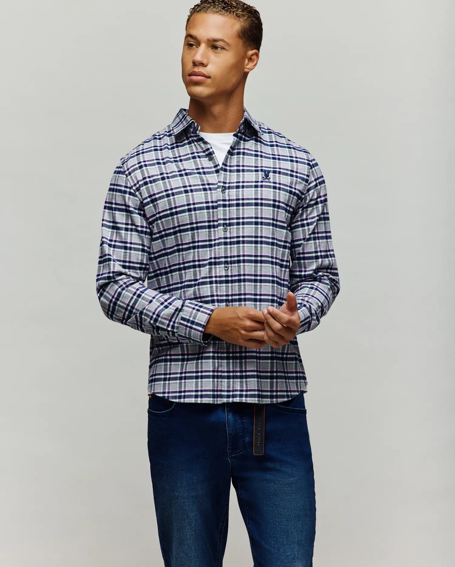 MENS BASTIAN PLAID SHIRT - MT0300161 - Image 3