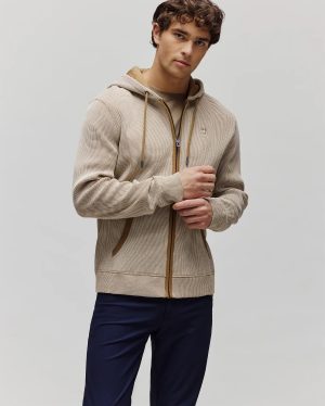 MENS MAXTON WAFFLE FULL ZIP HOODIE - MT0500170