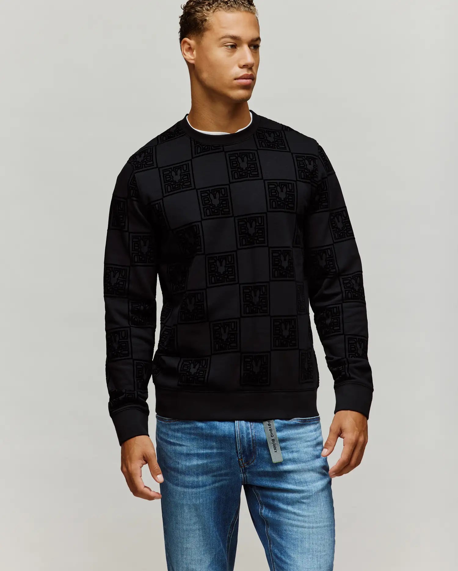 MENS GIO ALL OVER FLOCK CREW - MT0500192 - Image 3