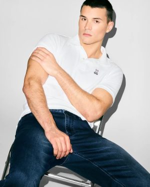 MENS ACE KNIT STRAIGHT LEG DENIM PANT - MB0600012